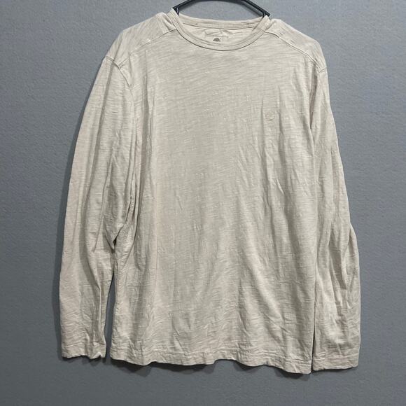 Timberland Other - Timberland Shirt Mens Medium Beige Basic Long Sleeve Casual Everyday